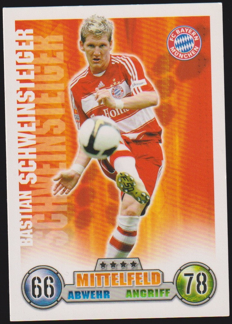 Topps Match Attax Bastian Schweinsteiger FC Bayern München Bundesliga Parallel – Bild 1