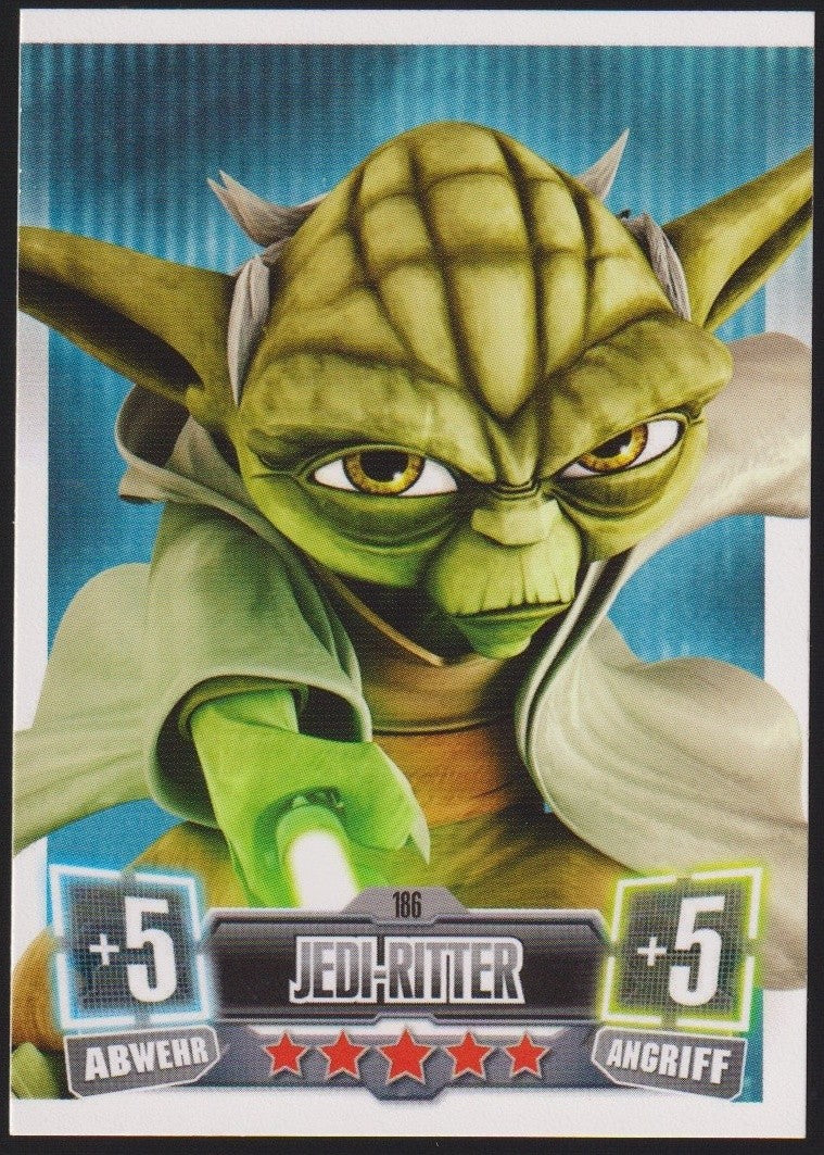 Topps Star Wars 2011 Meister Yoda Republik Jedi TCG Rare #186 – Bild 1