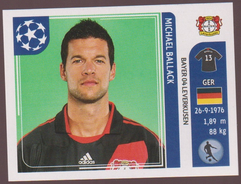 Panini UEFA 2010-11 Michael Ballack Bayer 04 Leverkusen Parallel – Bild 1