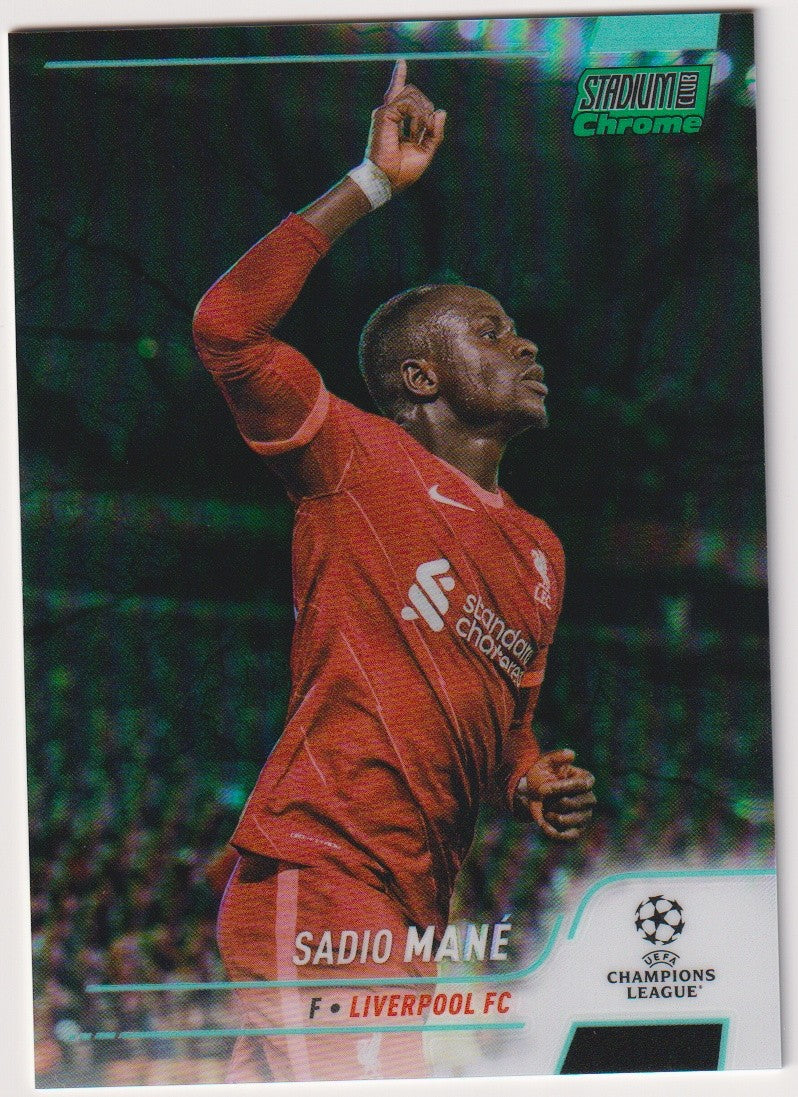 Topps Stadium Club Chrome 2018-19 Sadio Mané Liverpool FC Parallel 163/199 Rare – Bild 1
