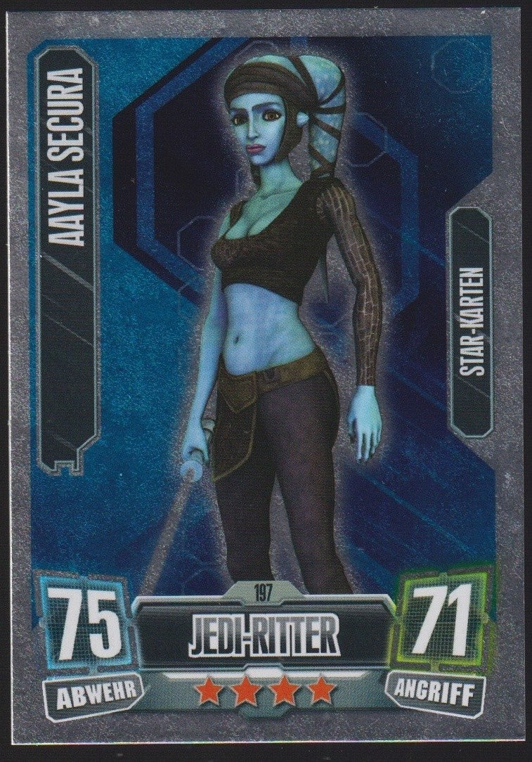 Topps Star Wars 2011 Aayla Secura Republik Jedi-Ritter TCG Rare #197 – Bild 1