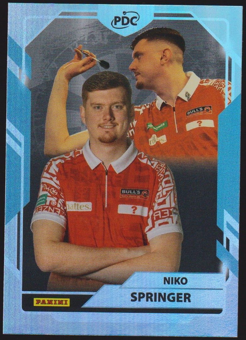 Panini PDC World Championship 2026 Niko Springer Refractor Parallel – Bild 1