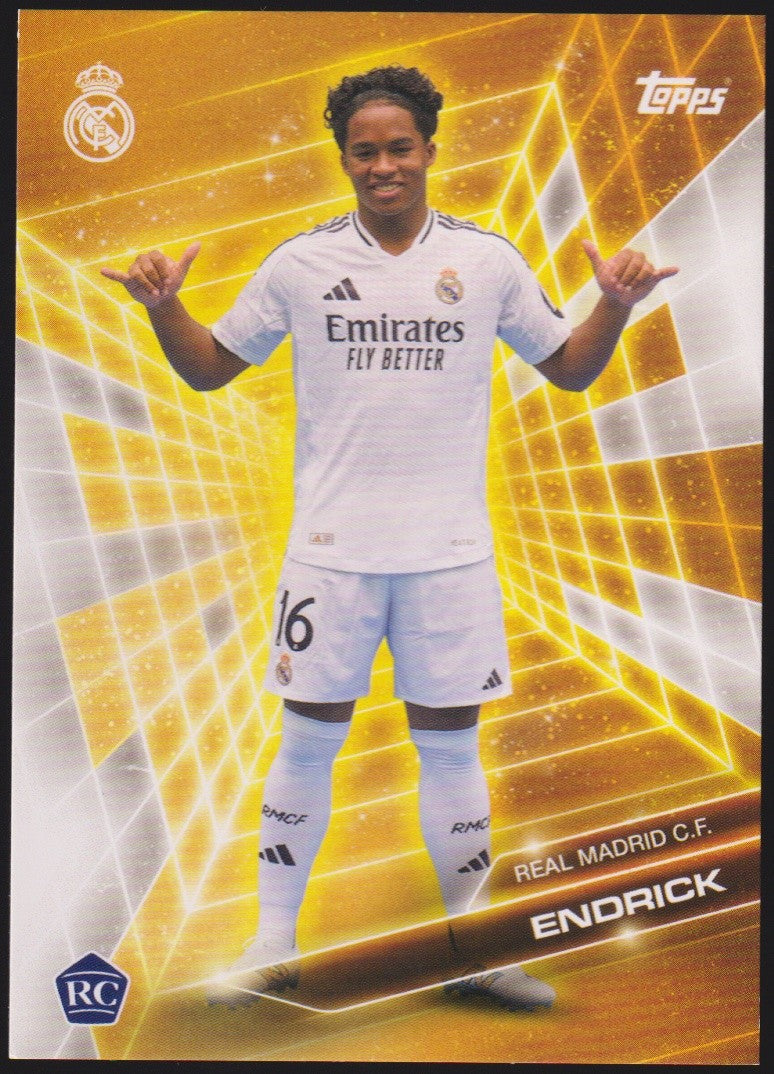 Topps Official Club Product 2023-24 Endrick Rookie Real Madrid C.F. FC Parallel – Bild 1