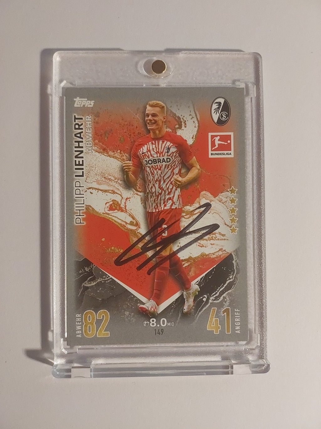 Topps Bundesliga 2023-24 Philipp Lienhart SC Freiburg (On Card Auto) – Bild 1