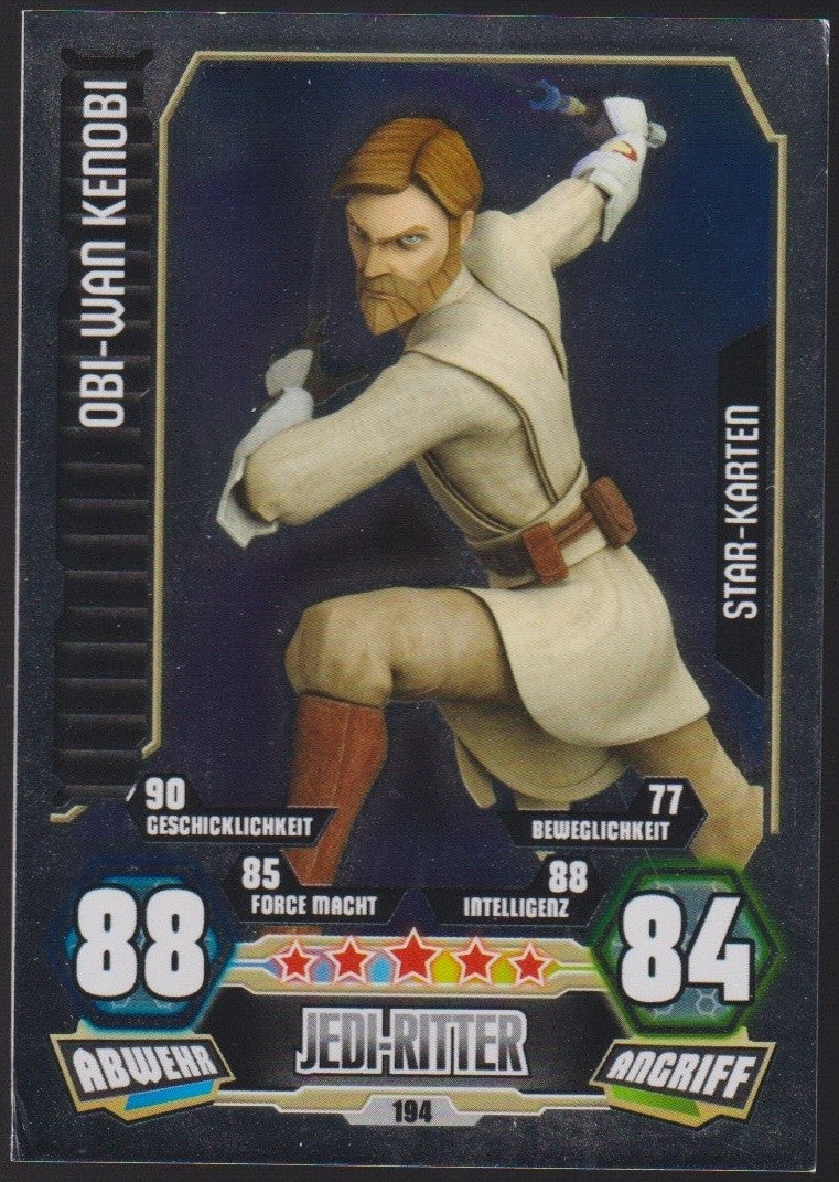 Topps Star Wars 2012 Obi-Wan Kenobi Republik Jedi TCG Rare #194 – Bild 1