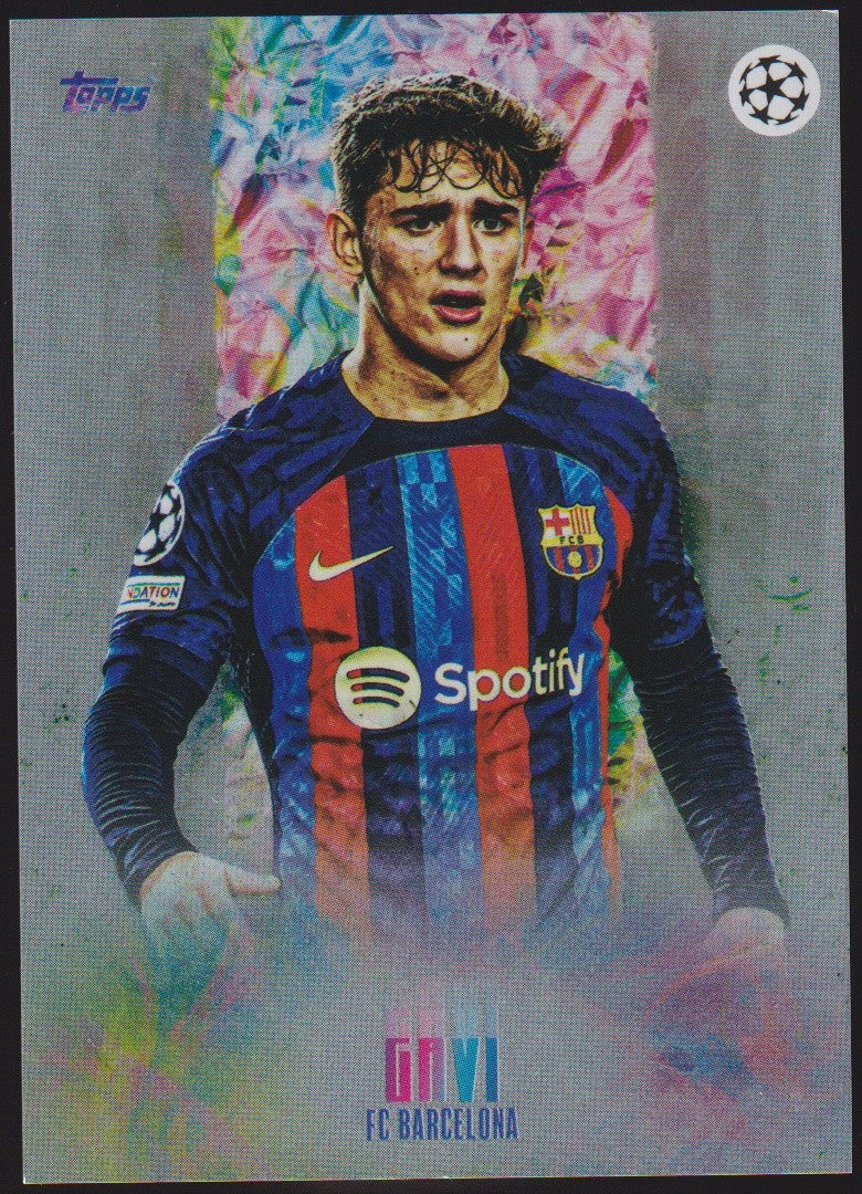 Topps Gavi FC Barcelona Champions League Parallel Rare – Bild 1