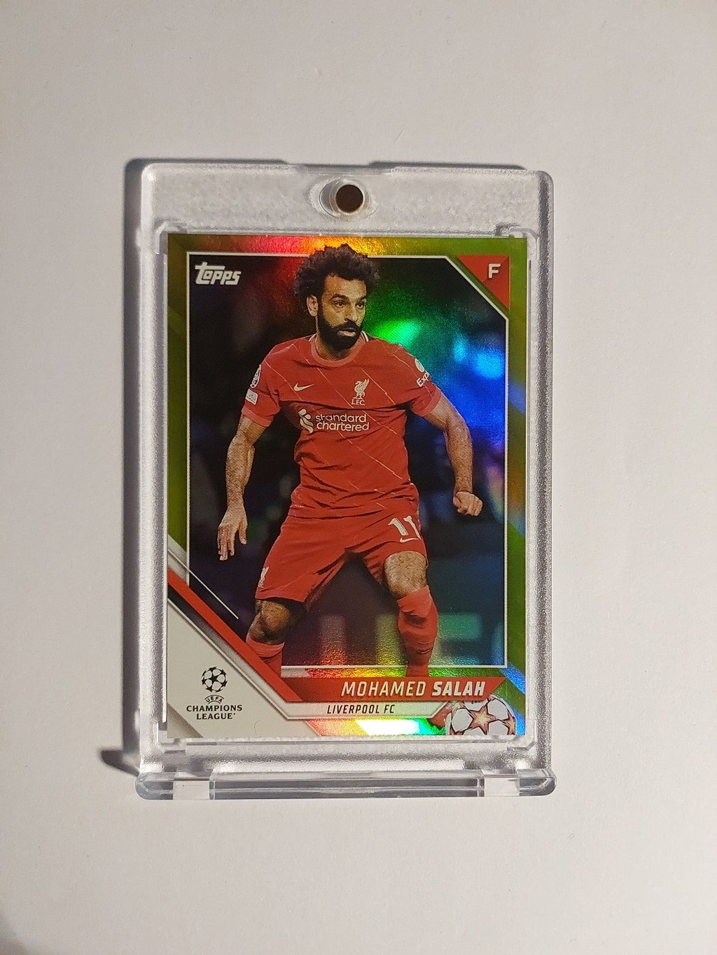 Topps UCC 2021-22 Mohamed Salah Liverpool Parallel 16/250 Refractor Insert Rare – Bild 1