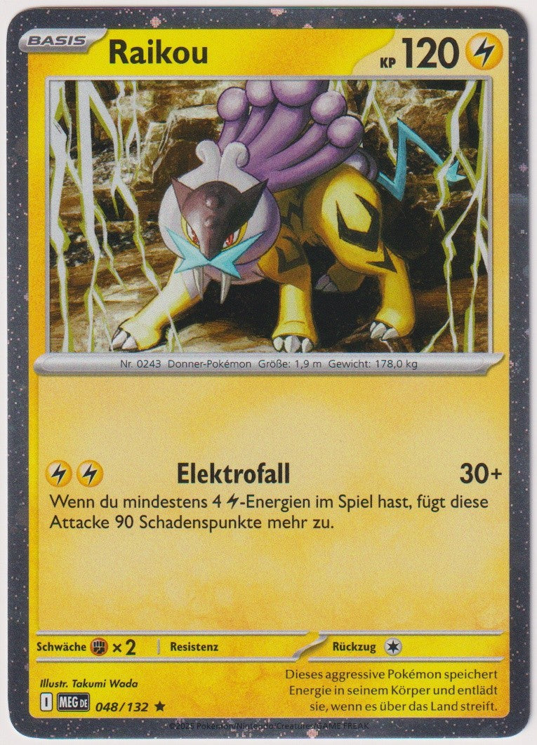 Pokemon TCG Raikou #48/132 Rare (R) Cosmos Holo Deutsch 2025 – Bild 1
