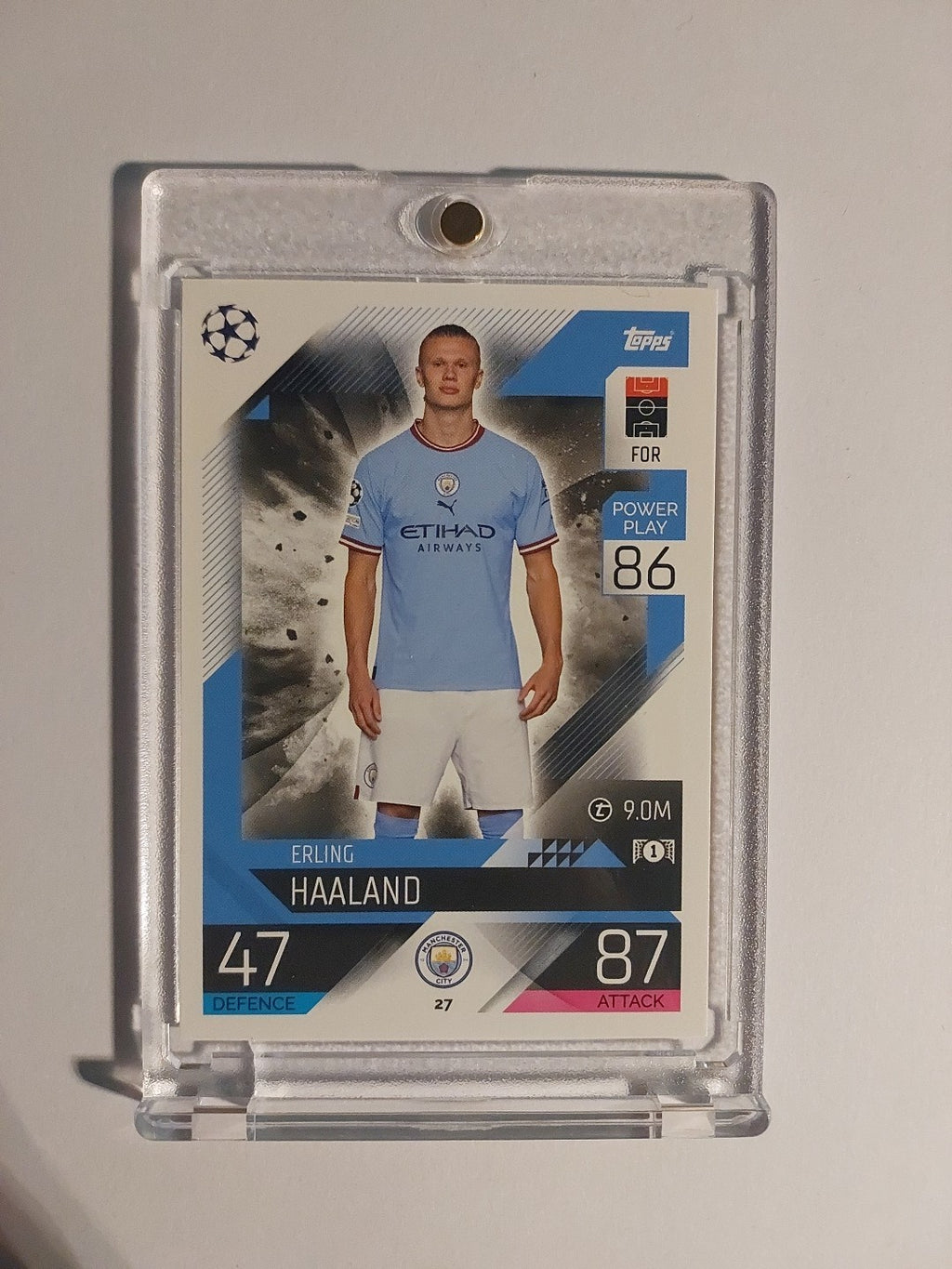 Topps Match Attax 2023-24 Erling Haaland Manchester City Parallel Ultra Rare Hit – Bild 1
