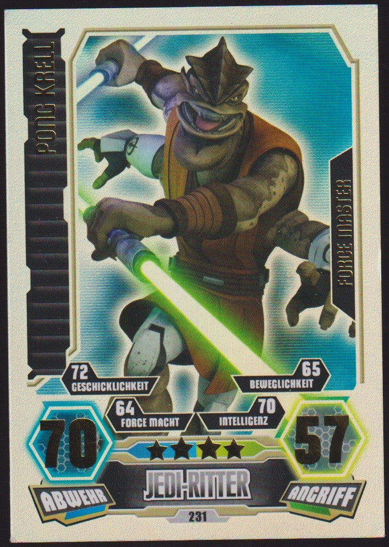 Topps Star Wars 2012 Pong Krell Republik Jedi-Ritter TCG Rare #231 – Bild 1
