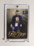 Topps Paris Saint-Germain 2022-23 Neymar Jr Gold Drip Parallel Insert Rare Hit – Bild 1