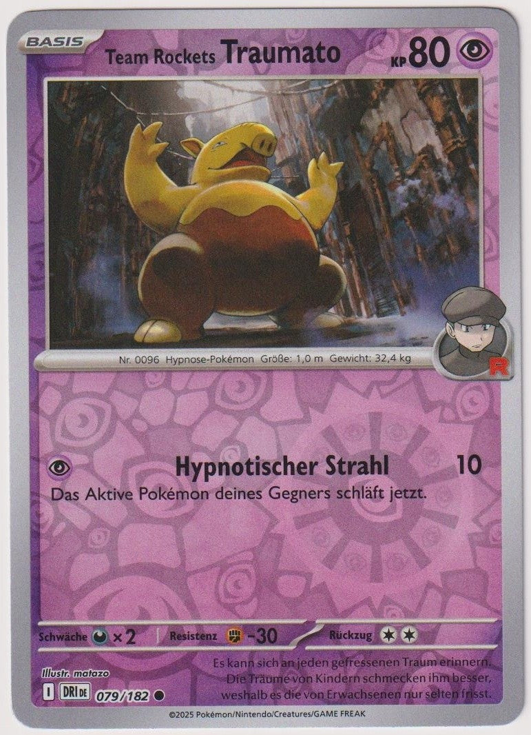 Pokemon TCG Drowzee #79/182 Common (C) Reverse Holo Deutsch 2025 – Bild 1
