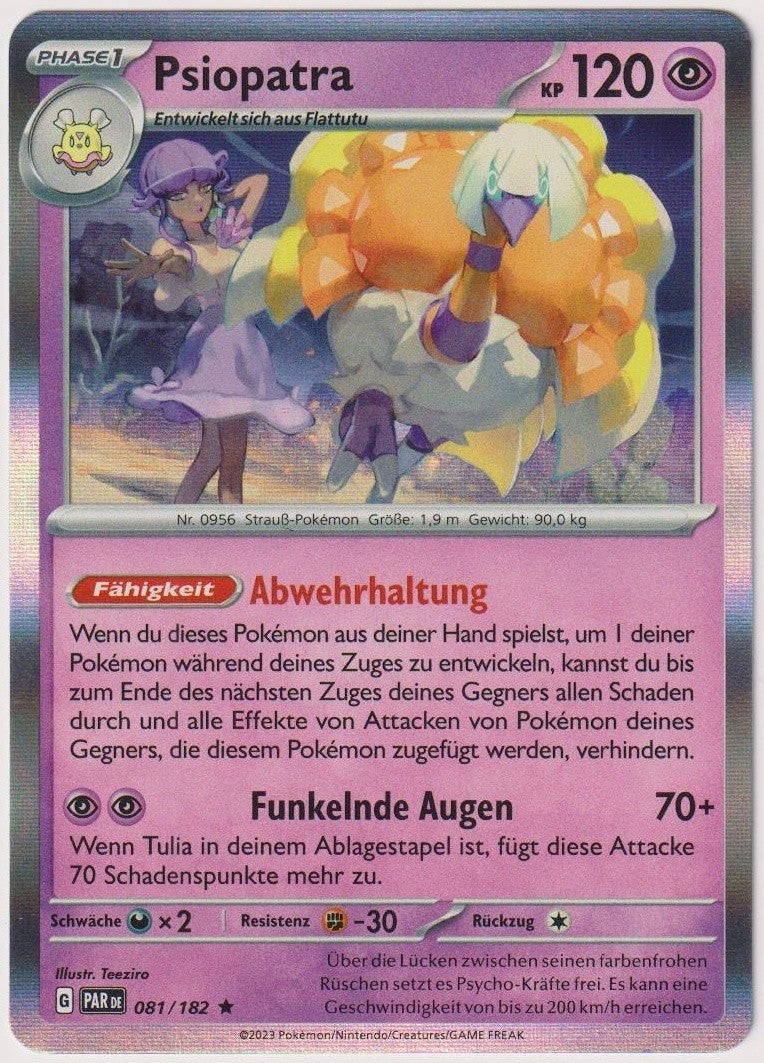 Pokemon TCG Espathra #81/182 Rare (R) Holo Deutsch 2023 – Bild 1