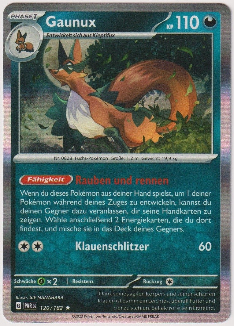 Pokemon TCG Thievul #120/182 Rare (R) Holo Deutsch 2023 – Bild 1