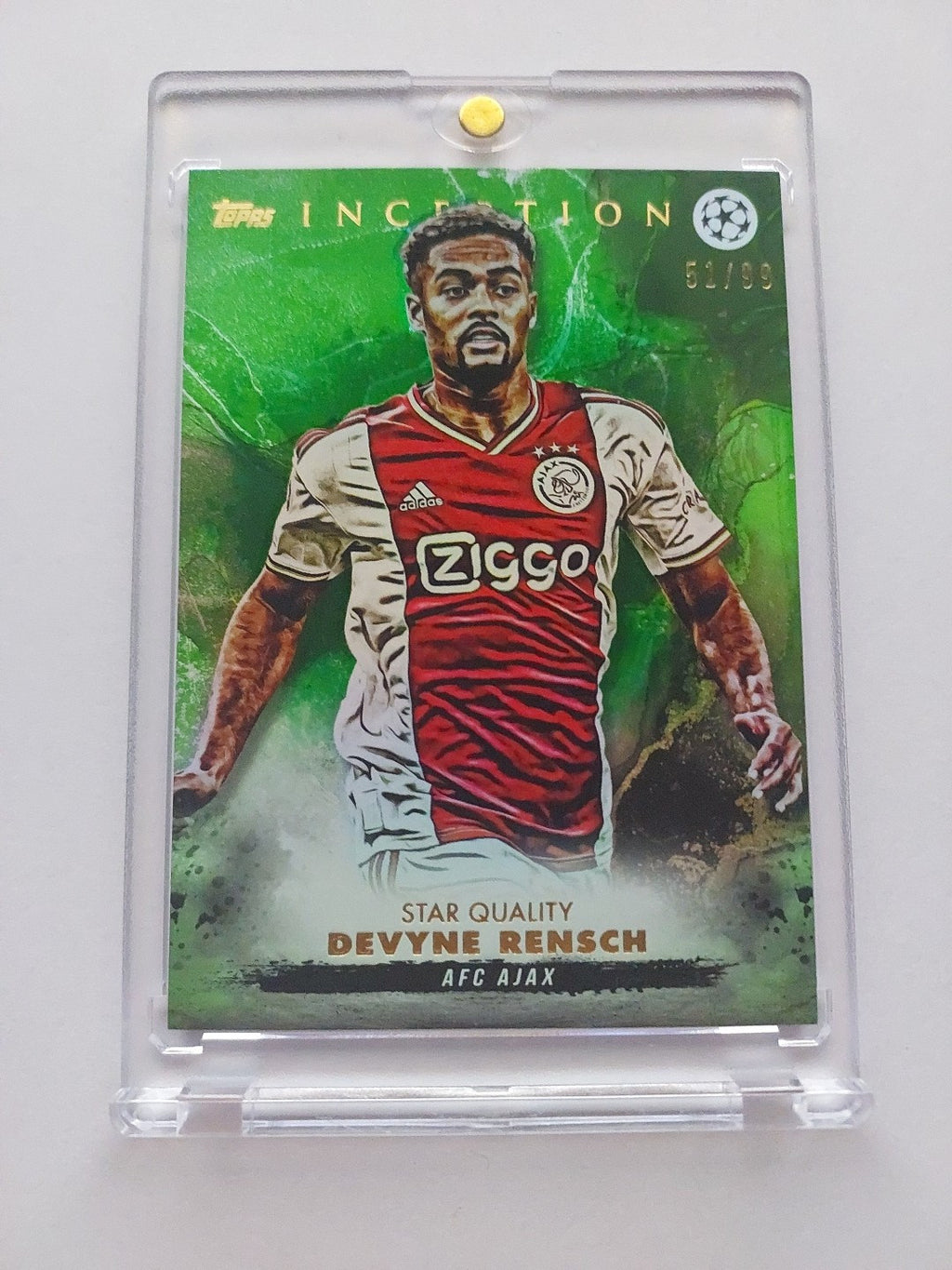 Topps Inception 2023-24 Davyne Rensch Afc Ajax Nummeriert 51/99 Parallel – Bild 1