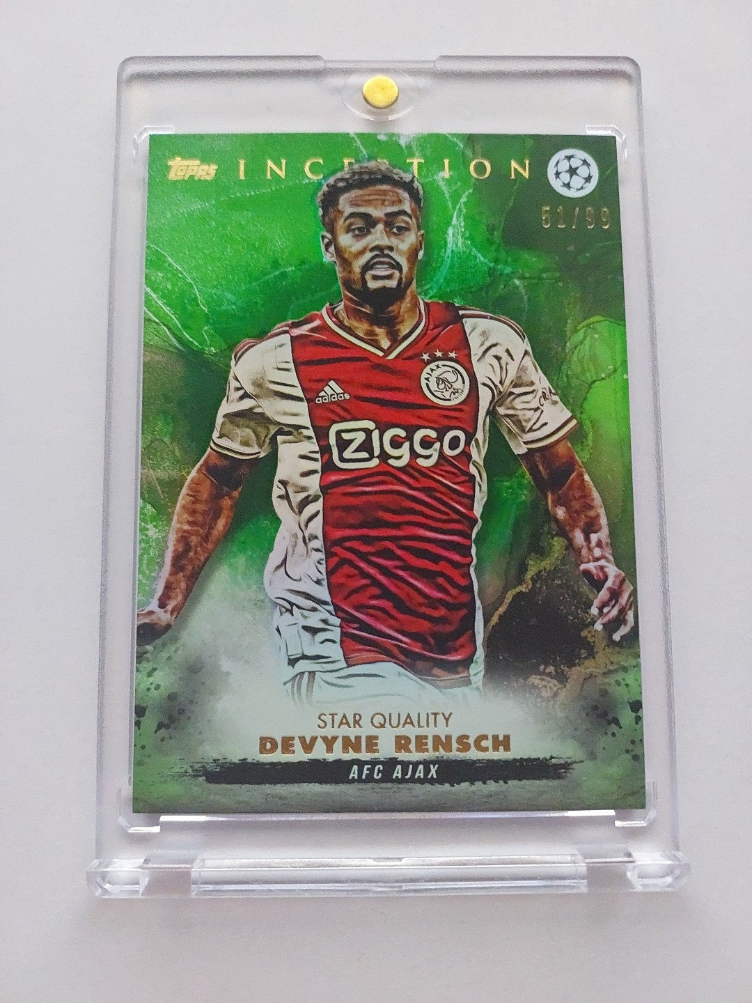 Topps Inception 2023-24 Davyne Rensch Afc Ajax Nummeriert 51/99 Parallel – Bild 1