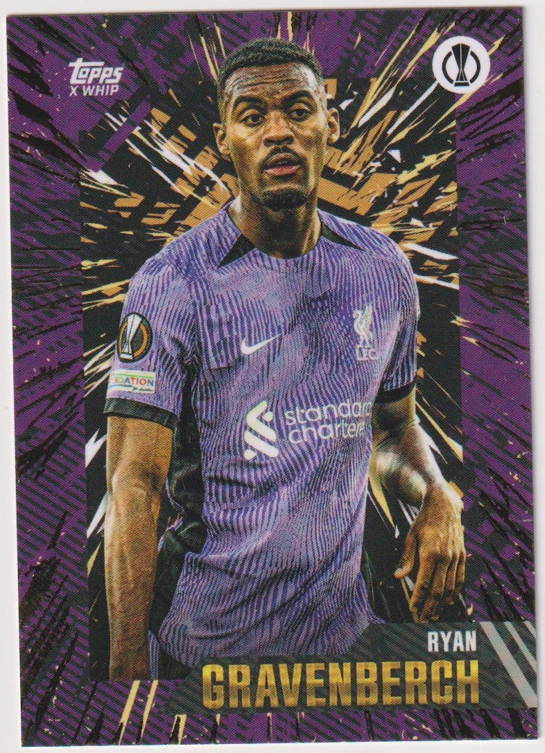Topps X WHIP 2022-23 Ryan Gravenberch Liverpool Football Club Parallel Rare – Bild 1