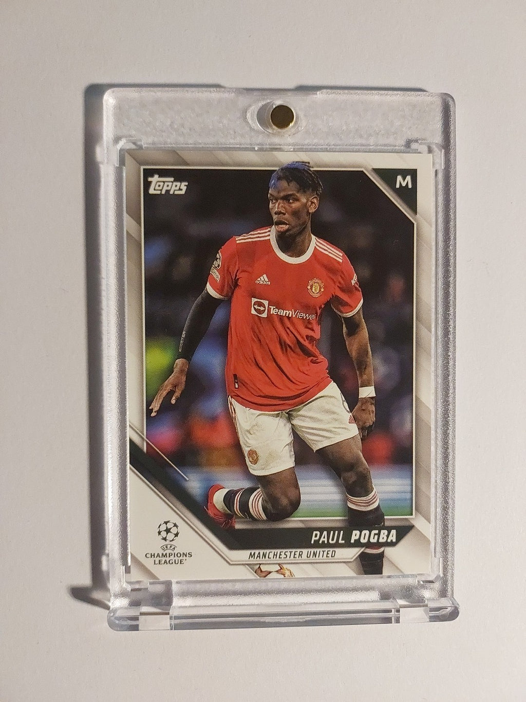 Topps UCC 2021-22 Paul Pogba Manchester United Parallel Rare Base Card Hit – Bild 1
