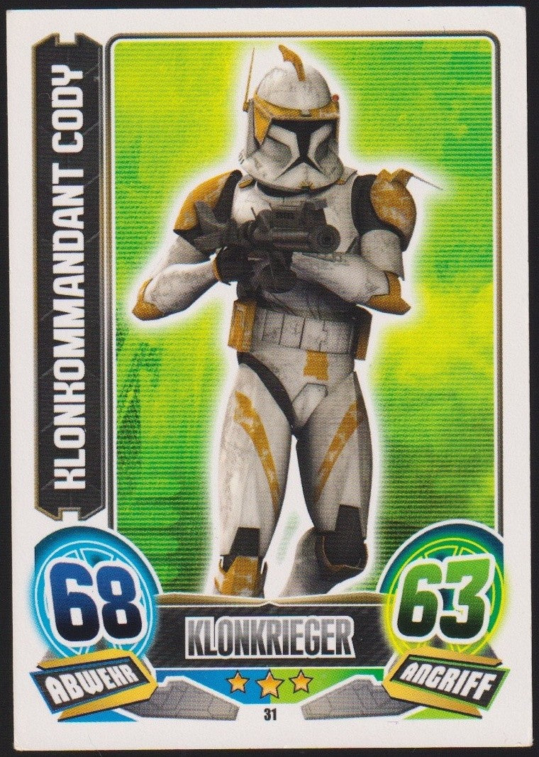 Topps Star Wars 2011 Commander Cody (Phase 1) Republik Klonkrieger TCG Rare #31 – Bild 1