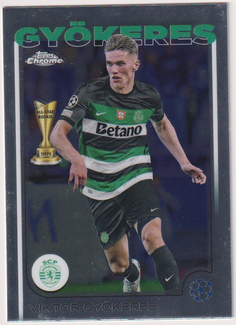 Topps Chrome 2023-24 Viktor Gyökeres Rookie Sporting Clube de Portugal Parallel – Bild 1