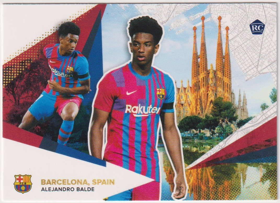Topps 2021-22 Alejandro Balde Rookie FC Barcelona Parallel Rare – Bild 1