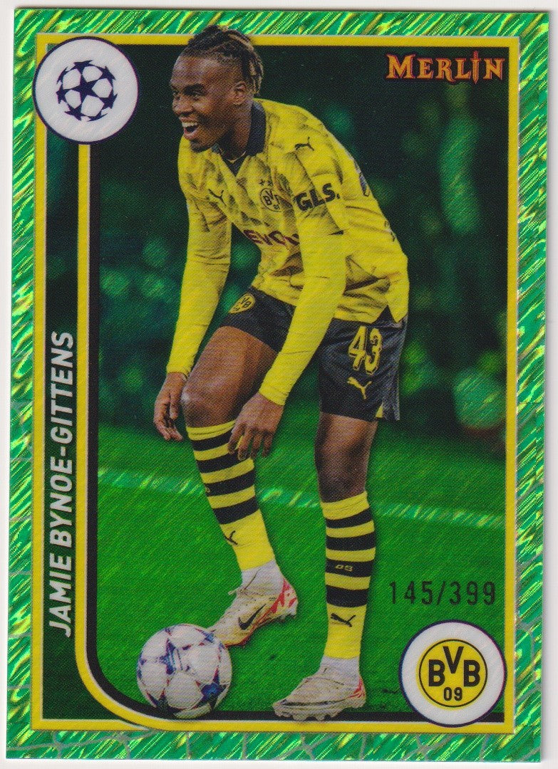 Topps Merlin 2023-24 Jamie Bynoe-Gittens Borussia Dortmund Parallel 145/399 – Bild 1