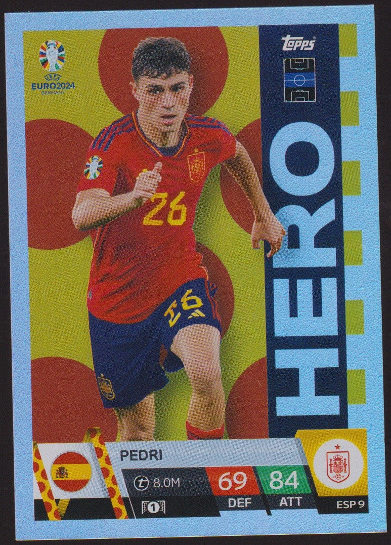 Topps Match Attax 2023-24 Pedri Spanien Parallel Rare – Bild 1