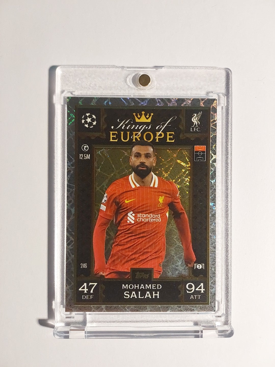 Topps Match Attax 2024-25 Mohamed Salah Liverpool Parallel Refractor Insert Rare – Bild 1