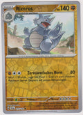 Pokemon TCG Rhydon #75/142 Common (C) Reverse Holo Deutsch 2024 – Bild 1