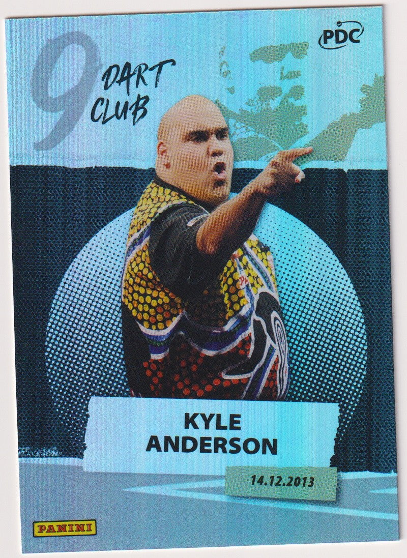 Panini PDC WC 2026 9 Dart Club Kyle Anderson Refractor Parallel – Bild 1