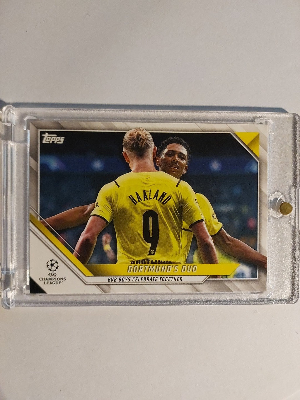 Topps UCC 2021-22 Haaland & Bellingham Dual Dortmund Parallel Insert Ultra Rare – Bild 1