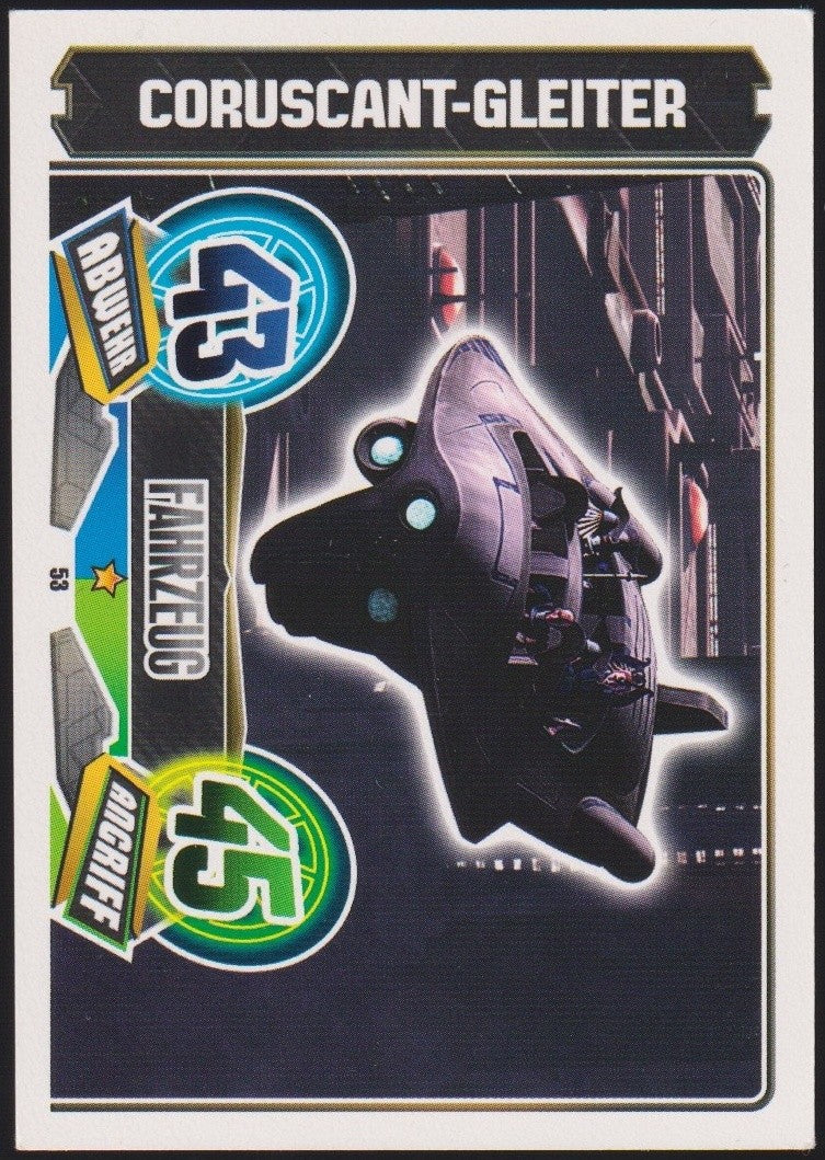 Topps Star Wars 2011 CORUSCANT-GLEITER Fahrzeug Republik TCG Rare #53 – Bild 1