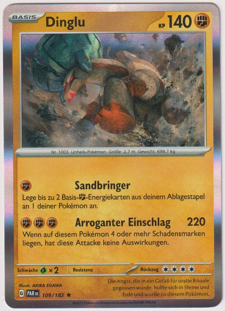Pokemon TCG Ting-Lu #109/182 Rare (R) Holo Deutsch 2023 – Bild 1