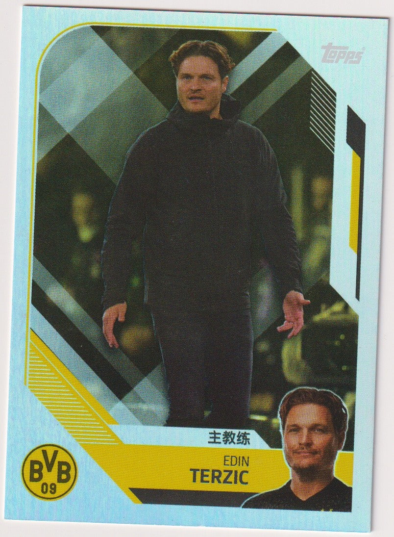 Topps 2023-24 Edin Terzic Borussia Dortmund Parallel Rare – Bild 1
