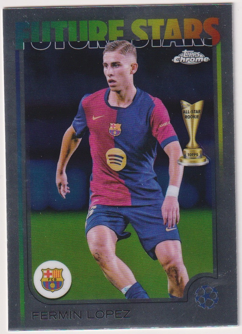 Topps Chrome 2025-26 Fermin Lopez Rookie FC Barcelona Parallel Rare – Bild 1