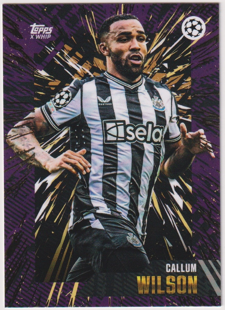 Topps UEFA Champions League Callum Wilson Newcastle United x Whip Parallel Rare – Bild 1