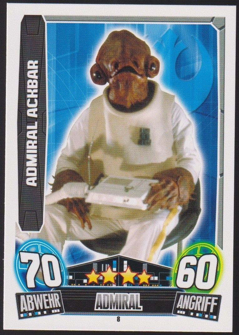 Topps Star Wars 2013 Admiral Ackbar Allianz (Film Version) TCG Rare #8 – Bild 1