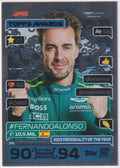 Topps Turbo Attax 2024 Fernando Alonso Aston Martin Parallel Rare Nr. 308 – Bild 1