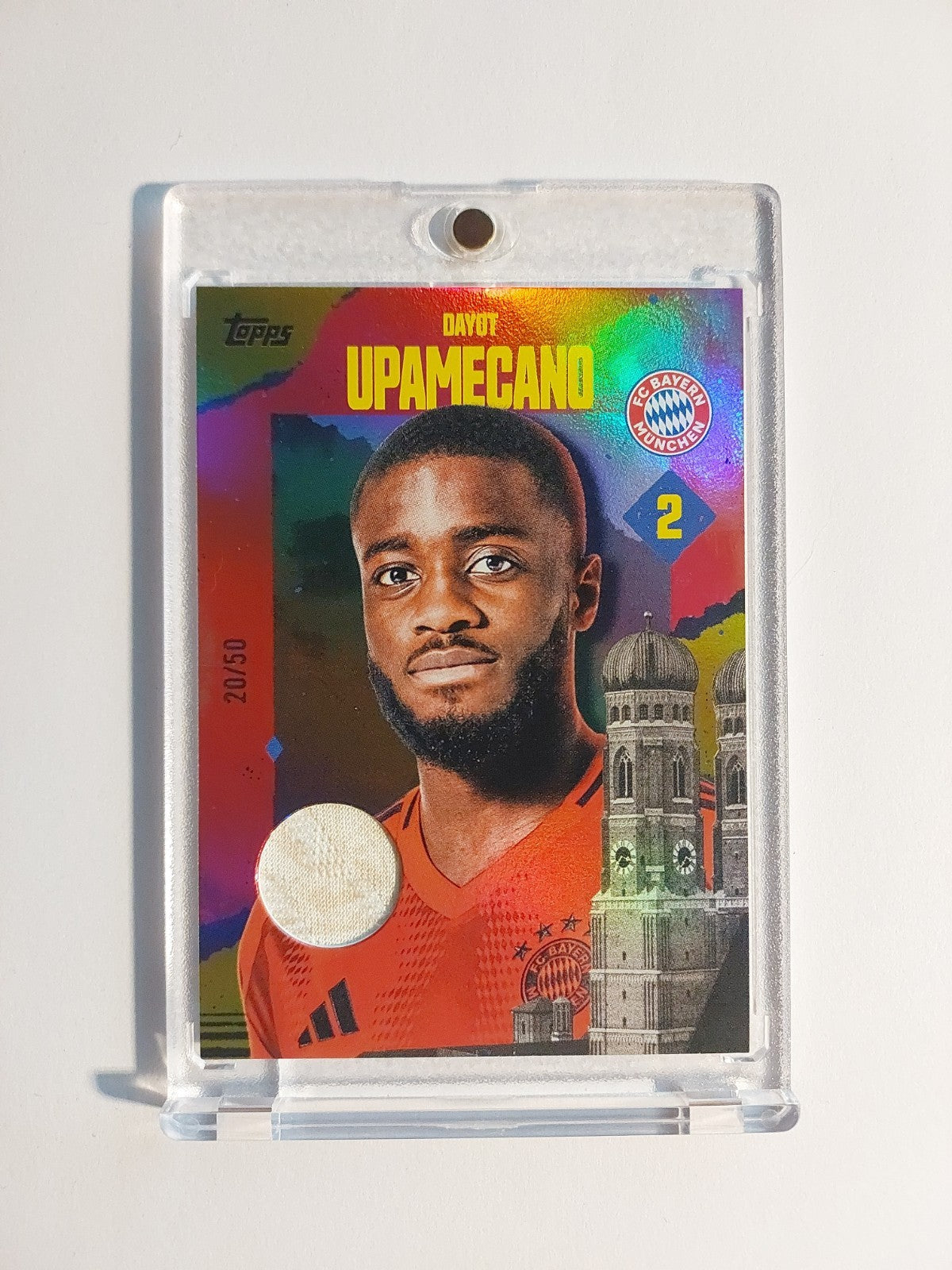 Topps Bayern München Set 2024-25 Dayot Upamecano Patch Relic Parallel 20/50 Rare – Bild 1