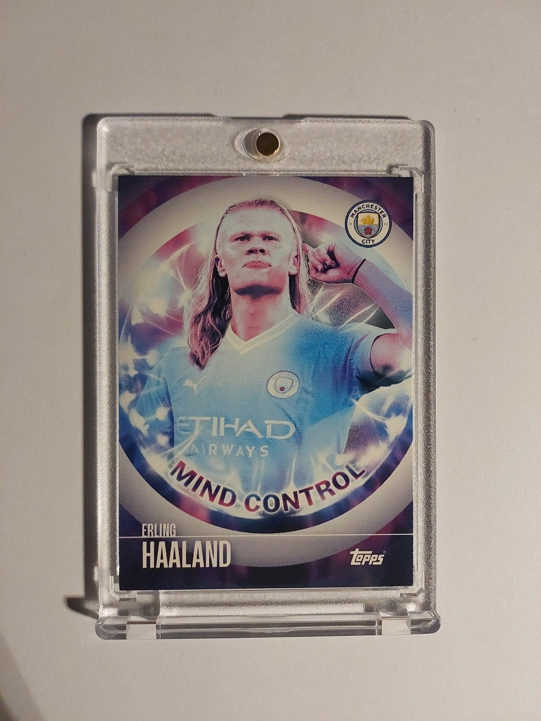Topps Manchester City 2023-24 Erling Haaland Parallel Insert Ultra Rare Hit – Bild 1