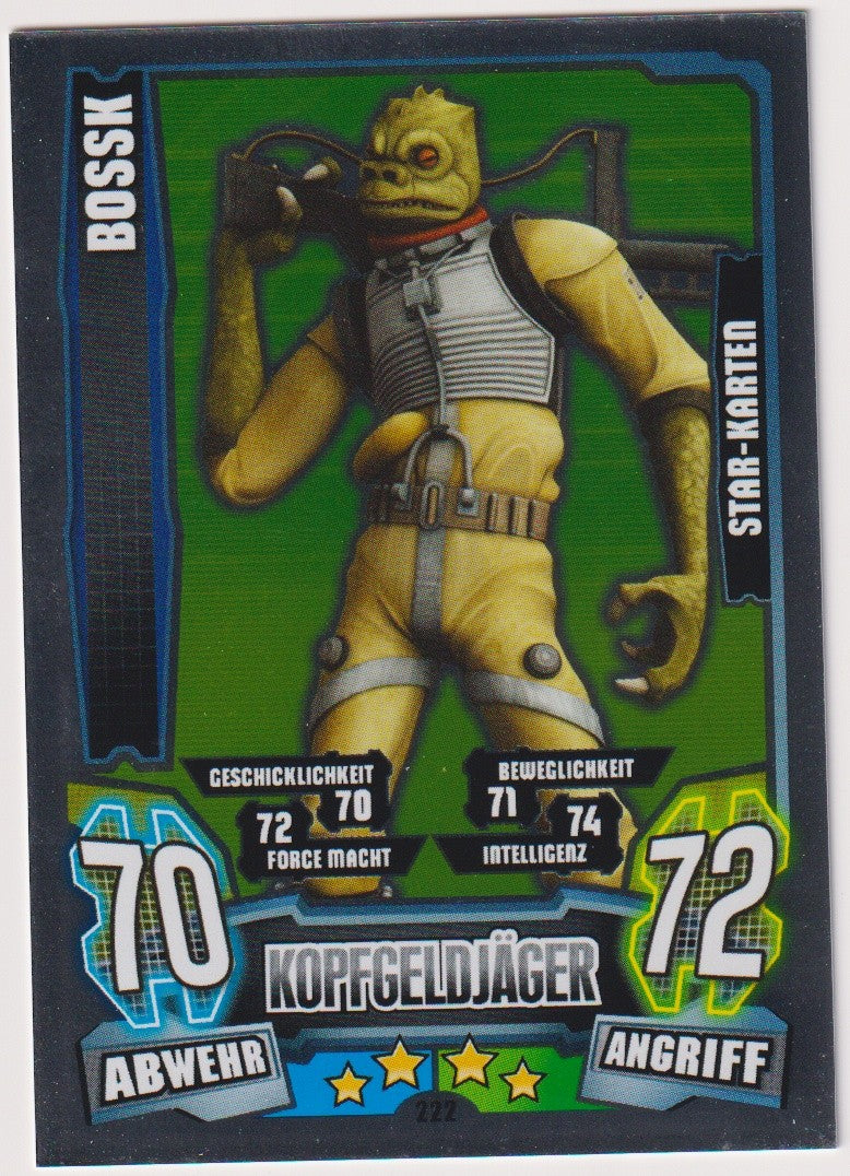 Topps Star Wars 2013 Bossk Kopfgeldjäger Söldner TCG Rare Chrome – Bild 1