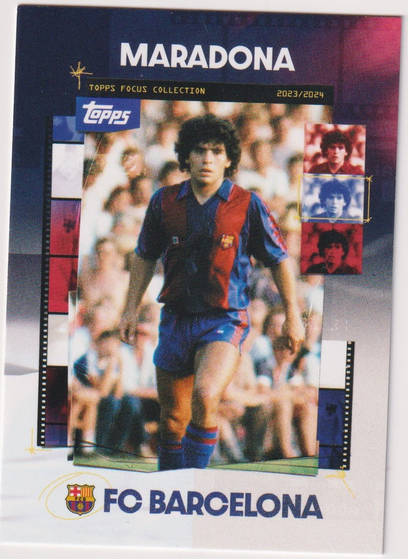 Topps TOPPS FOCUS COLLECTION 2023-24 Maradona FC Barcelona 2023/2024 Parallel – Bild 1