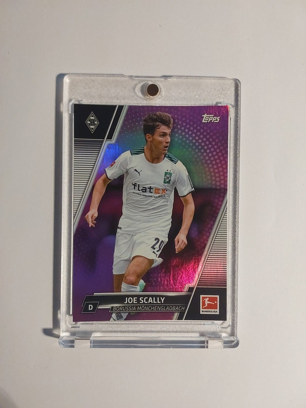 Topps Bundesliga 2021-22 Joe Scally Mönchengladbach Parallel 6/125 Refractor Hit – Bild 1
