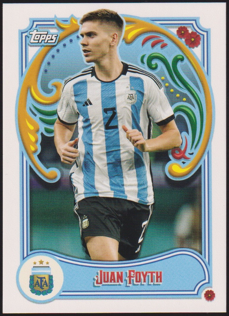 Topps 2022-23 Juan Foyth Argentina Parallel Rare Nr. 12 – Bild 1