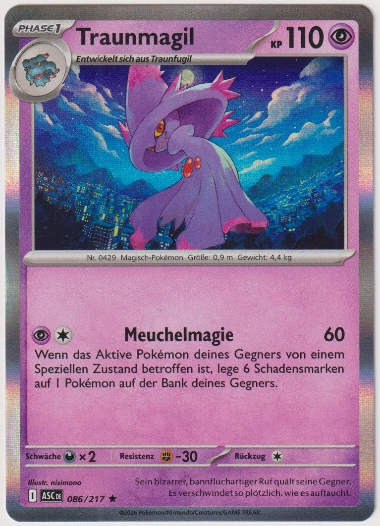 Pokemon TCG Mismagius #86/217 Rare (R) Holo Deutsch 2026 – Bild 1