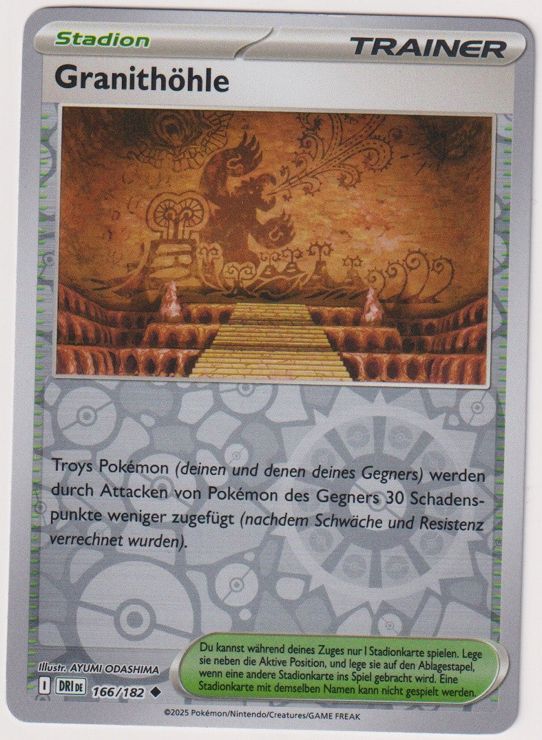 Pokemon TCG Granithöhle #166/182 Uncommon (U) Reverse Holo Deutsch 2025 – Bild 1