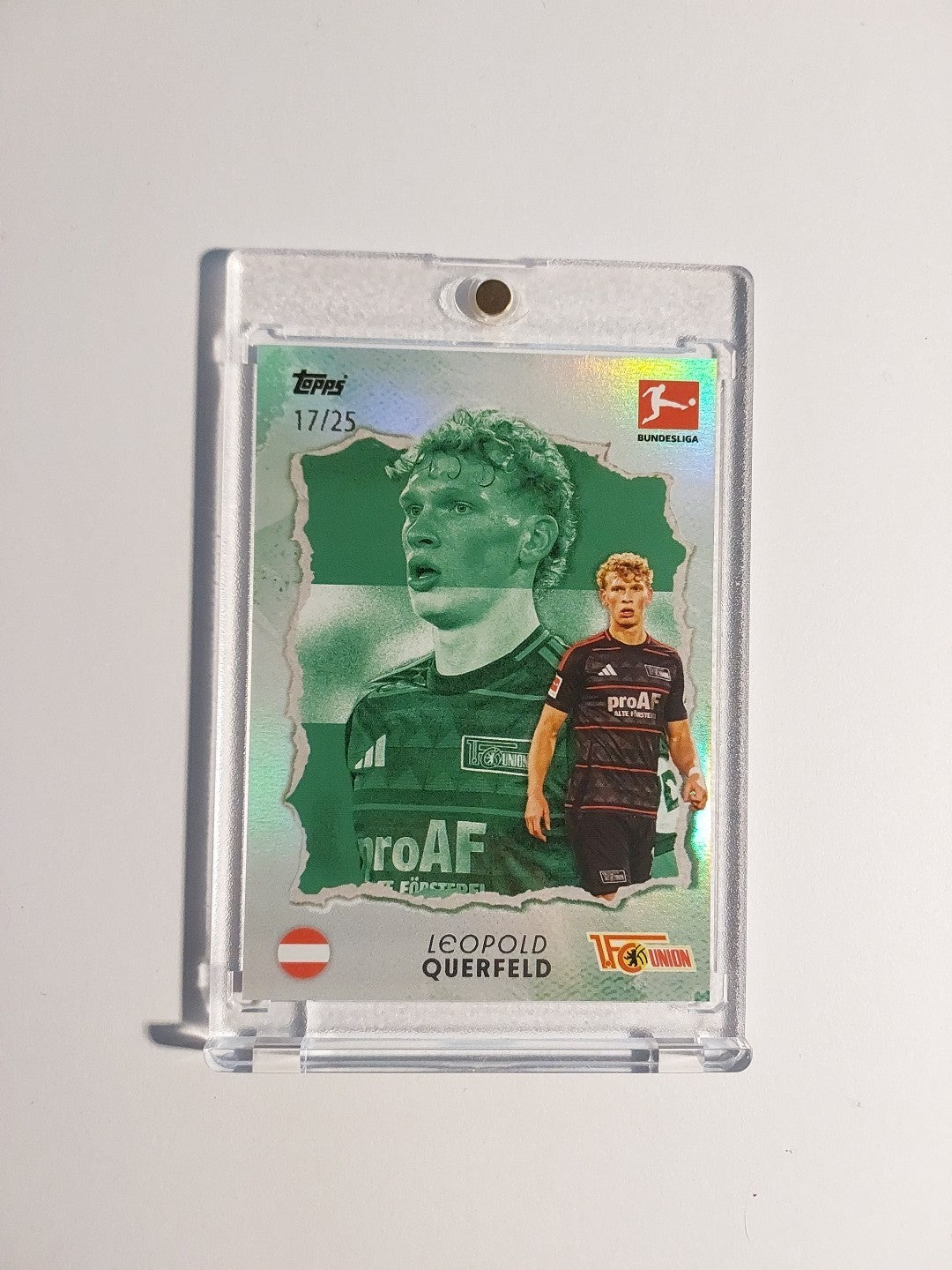 Topps International Stars 2024-25 Leopold Querfeld Union Berlin Parallel 17/25 – Bild 1