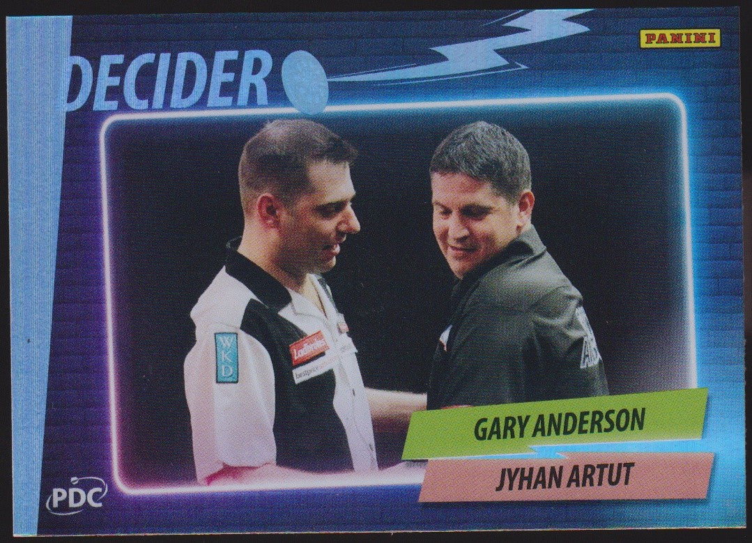 Panini PDC World Championship Gary Anderson & Jyhan Artut Refractor Parallel – Bild 1
