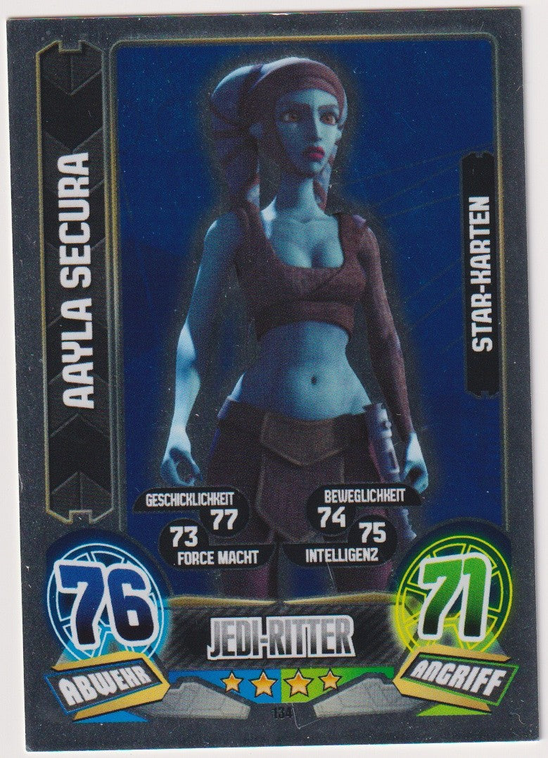 Topps Star Wars 2010 Aayla Secura Republik Jedi-Ritter TCG Rare #134 – Bild 1