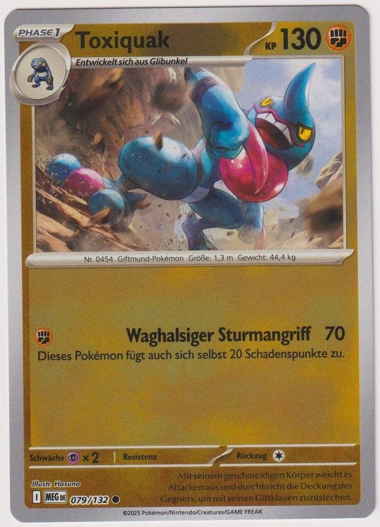 Pokemon TCG Toxictank #078/182 Common (C) Reverse Holo Deutsch 2025 – Bild 1